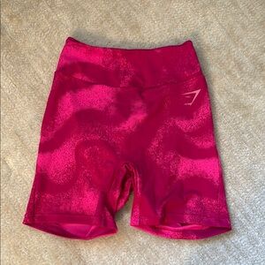 Gymshark Pink Bike Shorts with Elastic Waistband